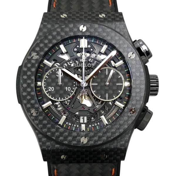 ウブロ HUBLOT クラシックフュージョン アエロフュージョン クロノグラフ 525.QX.1799.QR.BBE15 ブラック カーボン メンズ 腕時計