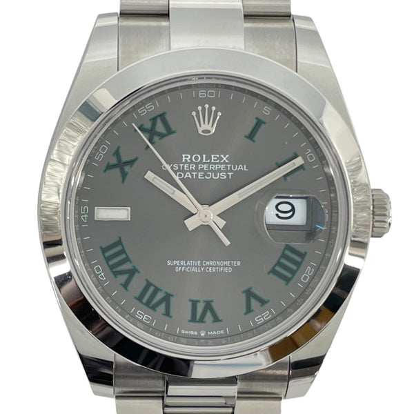 ロレックス ROLEX デイトジャスト41　スレート 126300 グレー SS メンズ 腕時計