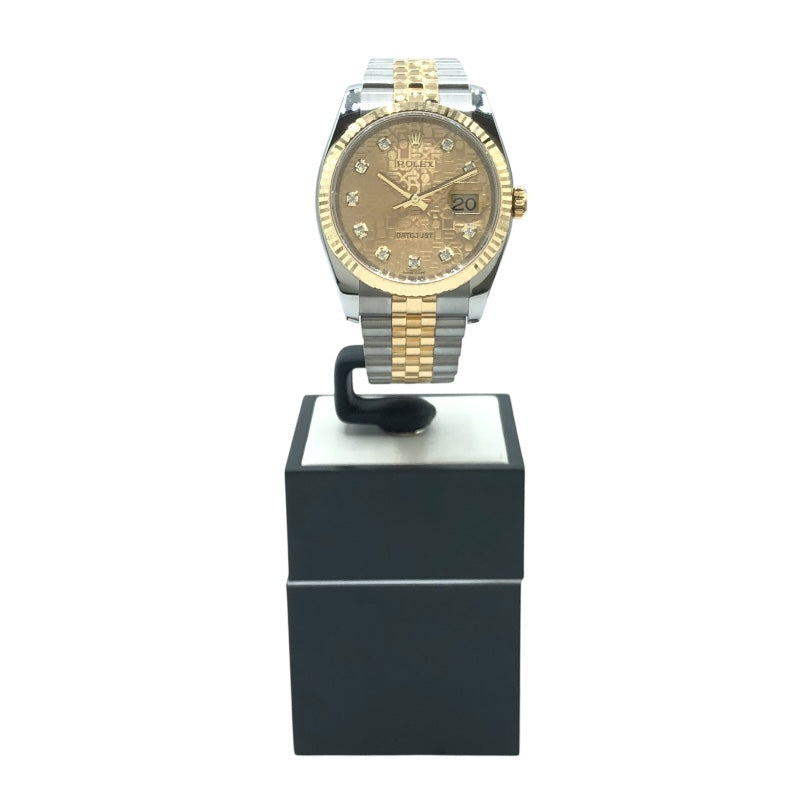 ロレックス ROLEX デイトジャスト36 ホリコン 116233G ステンレススチール/イエローゴールド メンズ 腕時計