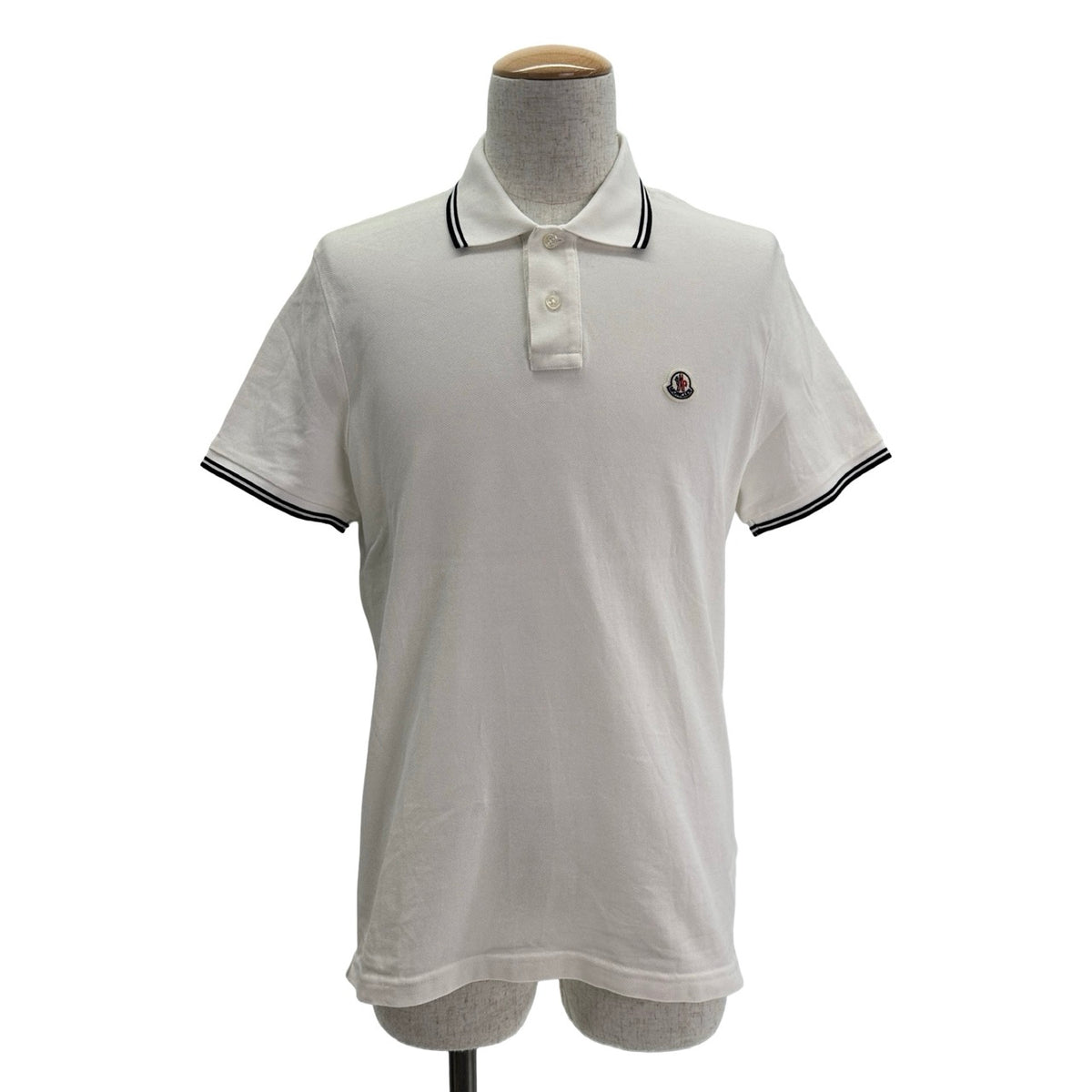 モンクレール MONCLER ロゴワッペンポロシャツ 83043 ホワイト