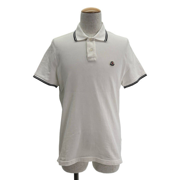 モンクレール MONCLER ロゴワッペンポロシャツ 83043 ホワイト