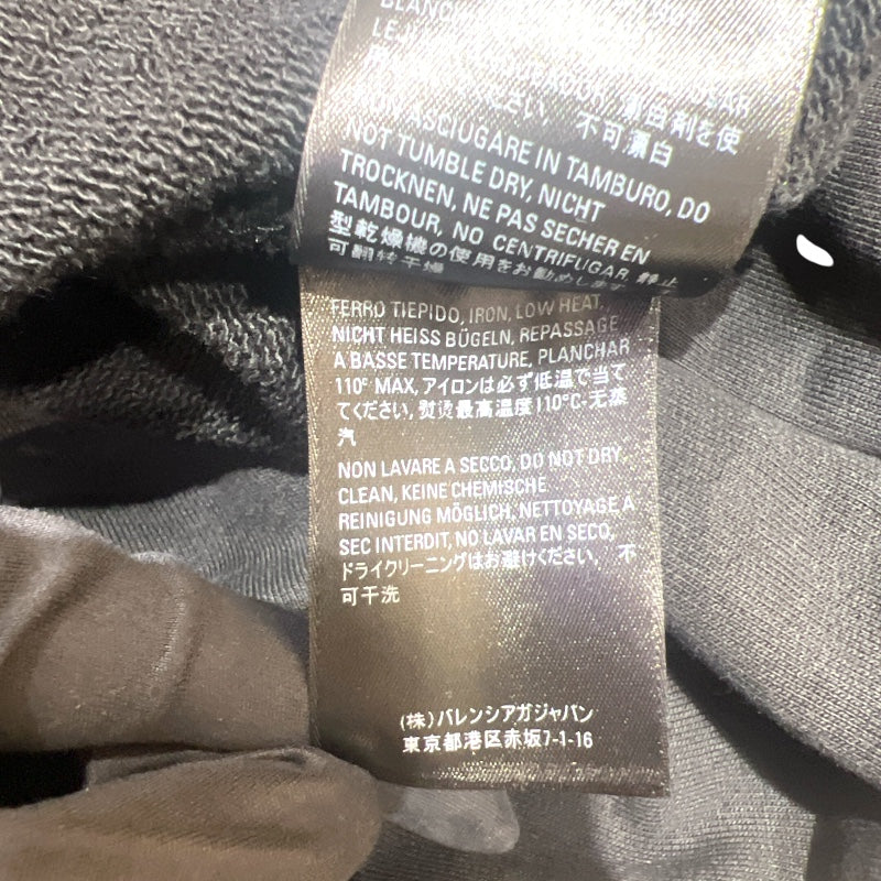 バレンシアガ BALENCIAGA REAL BALENCIAGA ロゴプリントスウェットパーカー 20年 620973 ブラック コットン メンズ パーカー
