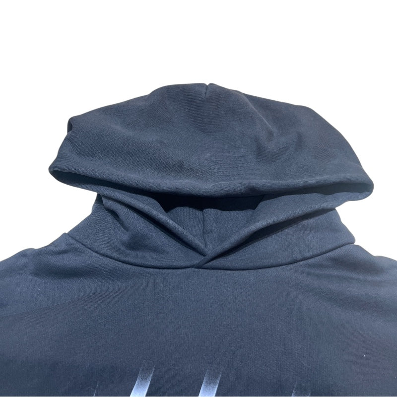 バレンシアガ BALENCIAGA REAL BALENCIAGA ロゴプリントスウェットパーカー 20年 620973 ブラック コットン メンズ パーカー