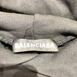 バレンシアガ BALENCIAGA REAL BALENCIAGA ロゴプリントスウェットパーカー 20年 620973 ブラック コットン メンズ パーカー