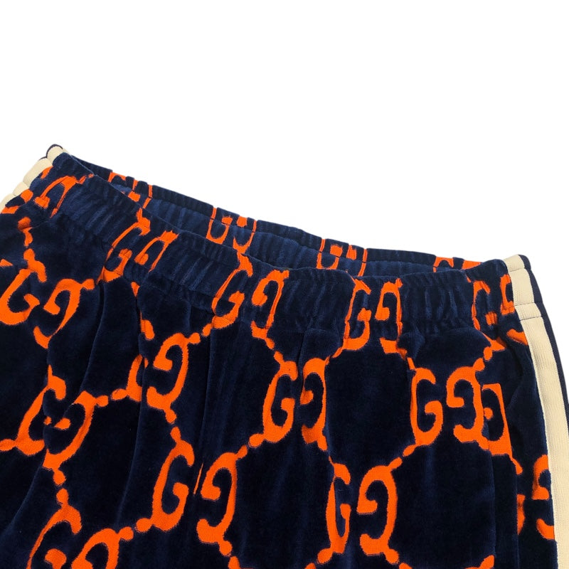 グッチ GUCCI GG総柄トラックジャケット＆パンツセット 522958/522960 ネイビー コットン メンズ セットアップ