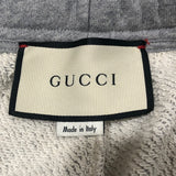 グッチ GUCCI ロゴライン スウェットパンツ 497252 グレー コットン メンズ パンツ