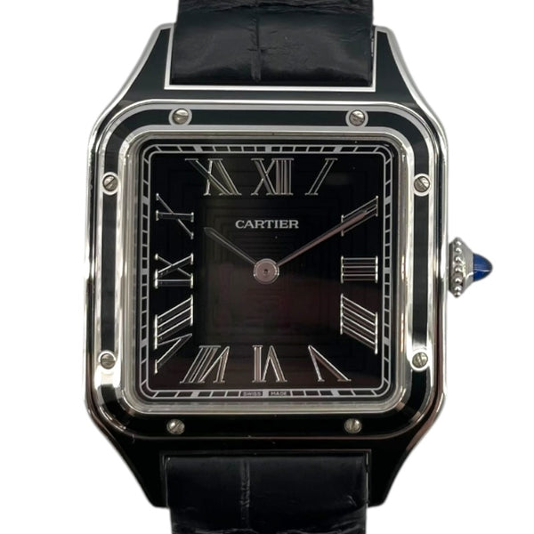 カルティエ Cartier サントス デュモン LM WSSA0046 ブラック SS