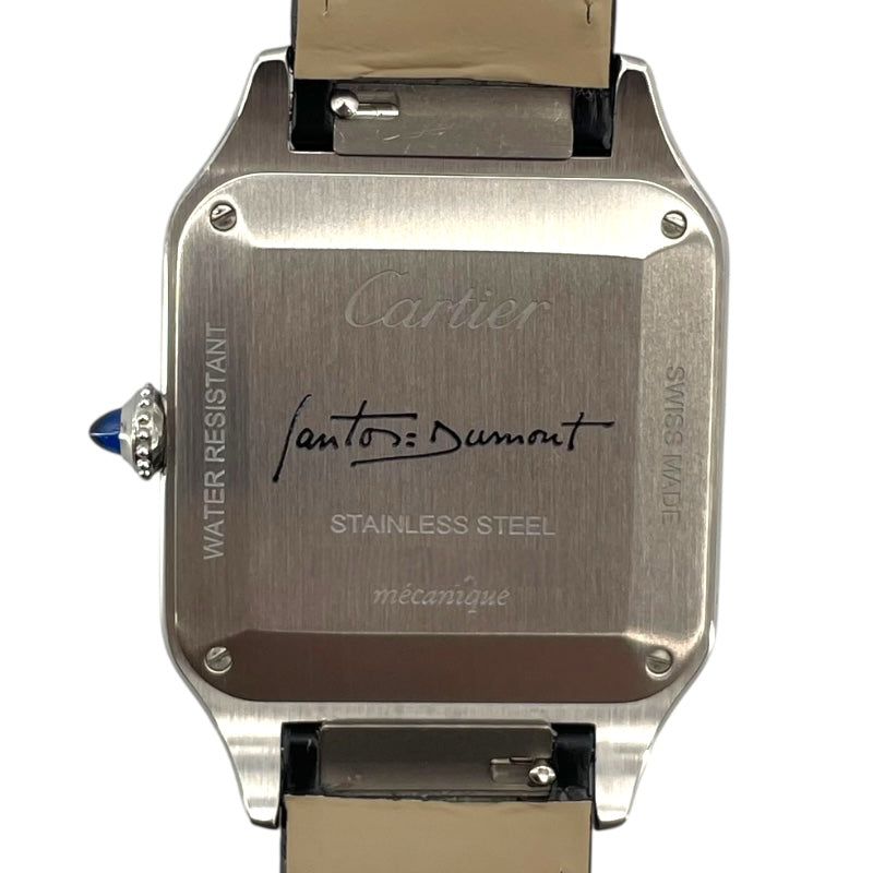 カルティエ Cartier サントス デュモン LM WSSA0046 ブラック SS