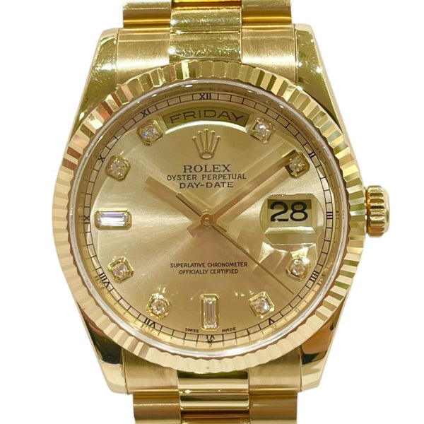 ロレックス ROLEX デイデイト36 ゴールド YG 自動巻き メンズ 腕時計
