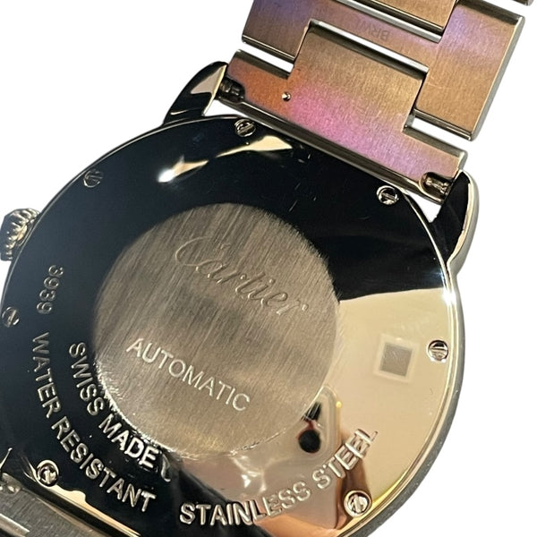 カルティエ Cartier ロンド ソロ ドゥ カルティエ WSRN0012 ホワイト SS 自動巻き メンズ 腕時計