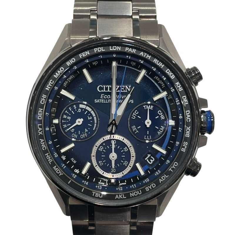 シチズン CITIZEN アテッサ スターウォーズ限定モデル OC4005-63L ブルー チタン クオーツ メンズ 腕時計