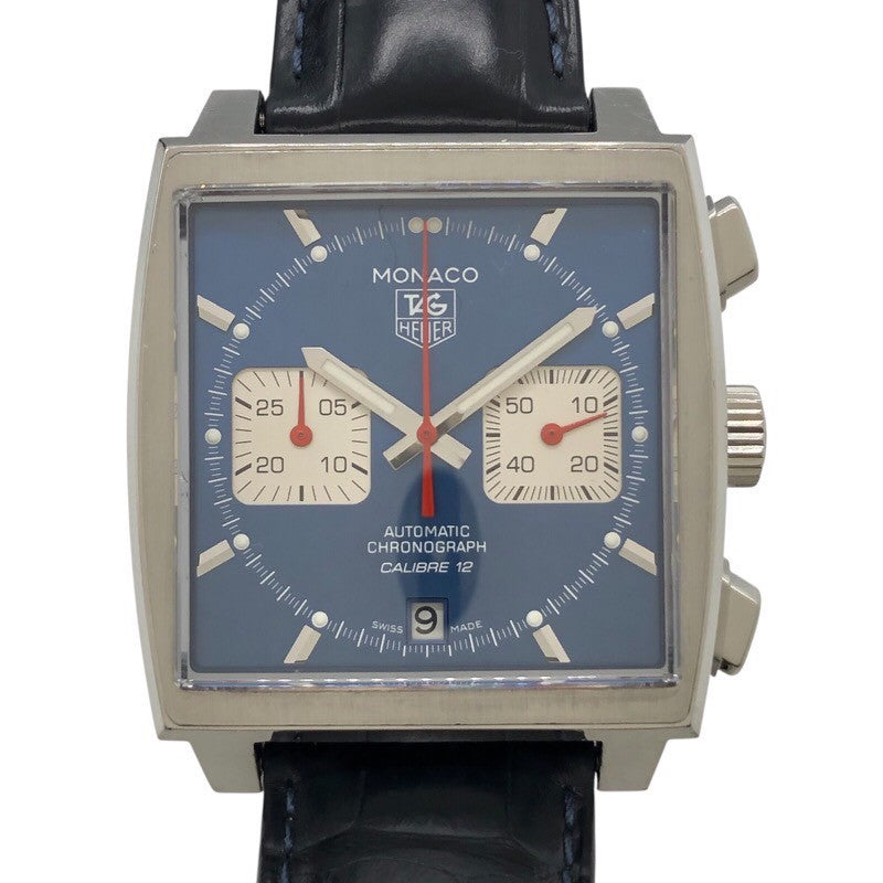 タグ・ホイヤー TAG HEUER モナコキャリバー12クロノグラフ CAW2111.FC6183 SS メンズ 腕時計