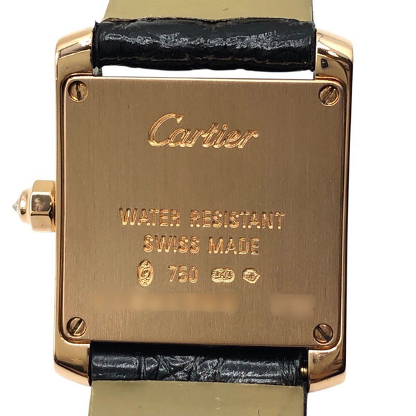 カルティエ Cartier タンクフランセーズSM WE104531 アイボリー K18PG レディース 腕時計