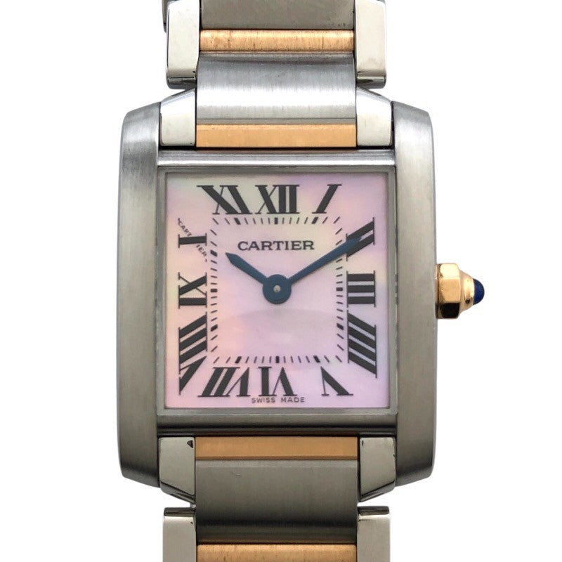カルティエ Cartier タンクフランセーズSM W51027Q4 PG/SS レディース 腕時計