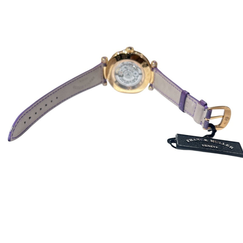 フランク・ミュラー FRANCK MULLER ラウンドダブルミステリー DM42COLDRMD2RCD マルチカラー K18YG/革ベルト 自動巻き メンズ 腕時計