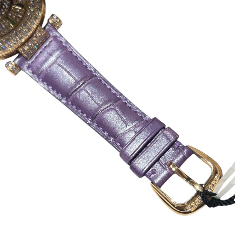 フランク・ミュラー FRANCK MULLER ラウンドダブルミステリー DM42COLDRMD2RCD マルチカラー K18YG/革ベルト 自動巻き メンズ 腕時計