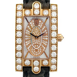 ハリーウィンストン HARRY WINSTON アベニュー ホワイトシェル 310LQR ホワイトシェル K18PG クオーツ レディース 腕時計