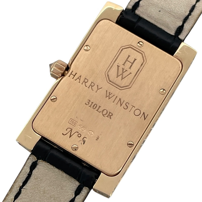 ハリーウィンストン HARRY WINSTON アベニュー ホワイトシェル 310LQR ホワイトシェル K18PG クオーツ レディース 腕時計