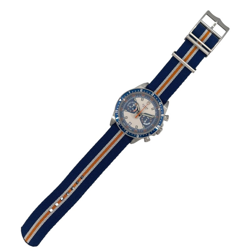 チューダー/チュードル TUDOR ヘリテージ クロノ 700330B ブルー×ホワイト SS 自動巻き メンズ 腕時計