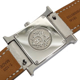 エルメス HERMES Hウォッチ HH4.230 オブシディアン SS/レザーベルト クオーツ レディース 腕時計