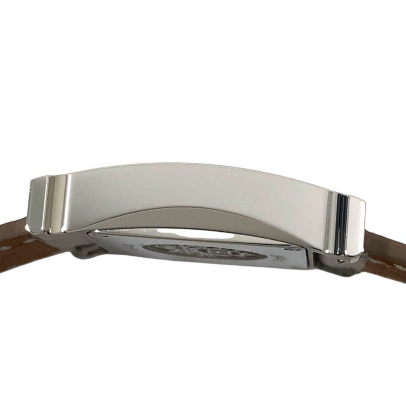 エルメス HERMES Hウォッチ HH4.230 オブシディアン SS/レザーベルト クオーツ レディース 腕時計