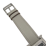 エルメス HERMES Hウォッチ HH4.230 オブシディアン SS/レザーベルト クオーツ レディース 腕時計