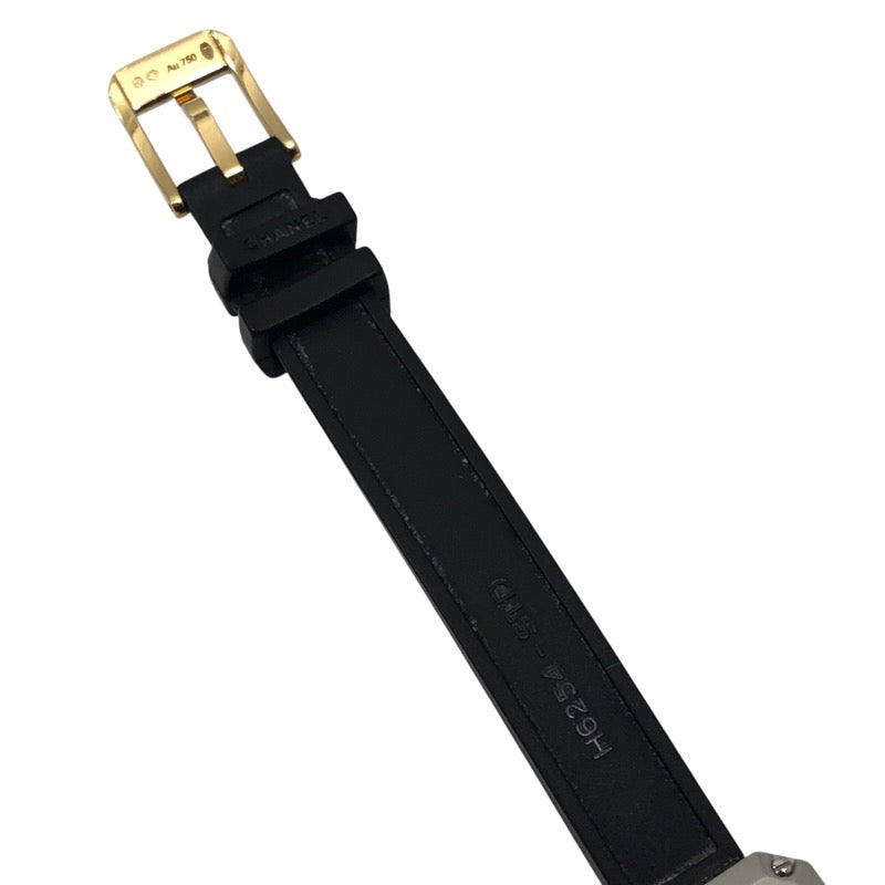 シャネル CHANEL プルミエール リボン H6125 ブラック K18YG/チタン クオーツ レディース 腕時計
