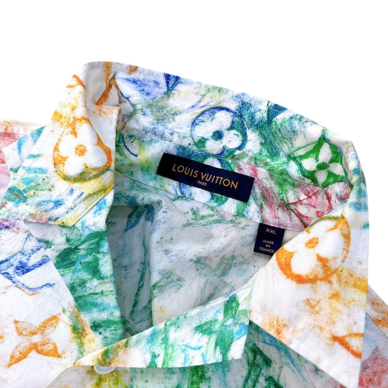 ルイ・ヴィトン LOUIS VUITTON パステルモノグラム半袖シャツ HKS18W コットン メンズ 半袖Ｔシャツ