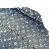 ルイ・ヴィトン LOUIS VUITTON レインボーモノグラム半袖デニムシャツ HOS72W コットン メンズ デニムジャケット