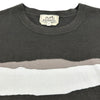 エルメス HERMES デザインニット半袖シャツ グレー コットン/カシミヤ メンズ 半袖Ｔシャツ