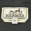 エルメス HERMES デザインニット半袖シャツ グレー コットン/カシミヤ メンズ 半袖Ｔシャツ