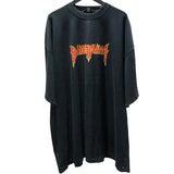 バレンシアガ BALENCIAGA ロゴプリントTシャツ 694576 ブラック コットン メンズ 半袖Ｔシャツ