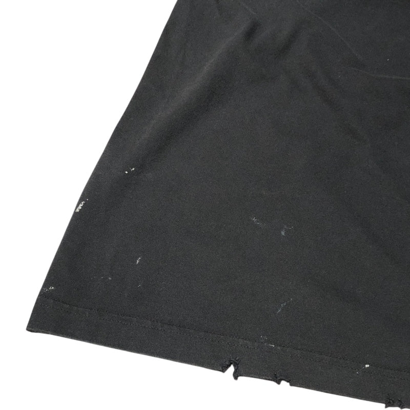 バレンシアガ BALENCIAGA ロゴプリントTシャツ 694576 ブラック コットン メンズ 半袖Ｔシャツ