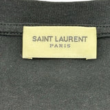 サンローラン SAINT LAURENT プリントTシャツ 530209 ブラック コットン メンズ 半袖Ｔシャツ