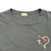 サンローラン SAINT LAURENT プリントTシャツ 530209 ブラック コットン メンズ 半袖Ｔシャツ