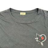 サンローラン SAINT LAURENT プリントTシャツ 530209 ブラック コットン メンズ 半袖Ｔシャツ