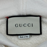 グッチ GUCCI ロゴプリントスウェットパーカー 454585 クリーム コットン メンズ パーカー