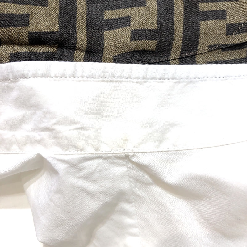 フェンディ FENDI FF柄カラー長袖シャツ FS0751 コットン メンズ 長袖シャツ