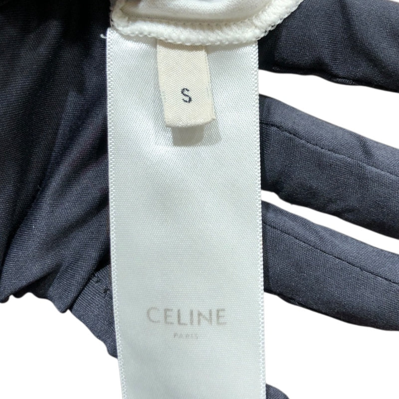 セリーヌ CELINE ロゴプリントTシャツ 2X372671Q ホワイト コットン コットン レディース 半袖Ｔシャツ