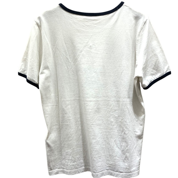 セリーヌ CELINE ロゴプリントTシャツ 2X372671Q ホワイト コットン コットン レディース 半袖Ｔシャツ