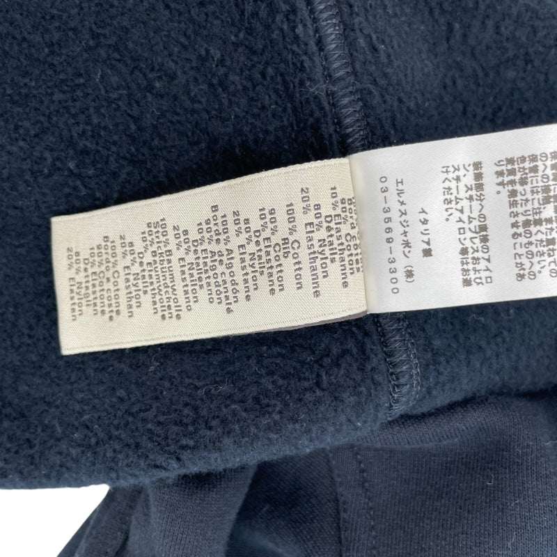 エルメス HERMES クォーターバッシュ スウェットシャツ ネイビー コットン メンズ スウェット