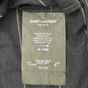 サンローラン SAINT LAURENT ボーダープリントプリントTシャツ ブラック コットン メンズ 半袖Ｔシャツ