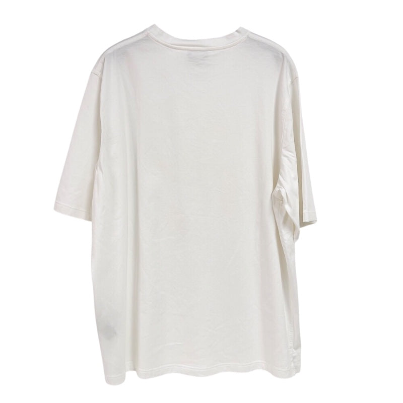 エルメス HERMES Chevaux en syme エンボスTシャツ ホワイト コットン メンズ 半袖Ｔシャツ
