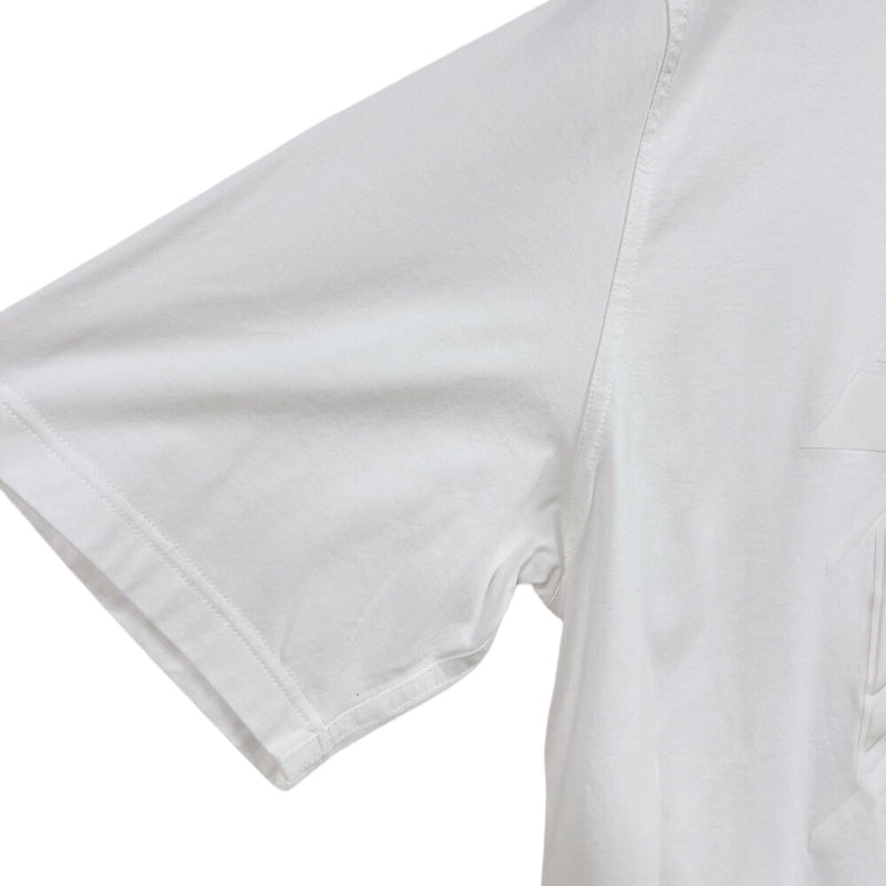 エルメス HERMES Chevaux en syme エンボスTシャツ ホワイト コットン メンズ 半袖Ｔシャツ