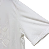 エルメス HERMES Chevaux en syme エンボスTシャツ ホワイト コットン メンズ 半袖Ｔシャツ