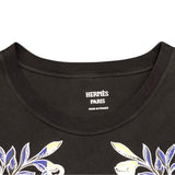 エルメス HERMES Della Cavalleria カットワンピース 4E4530DA ブラック コットン コットン レディース 半袖Ｔシャツ