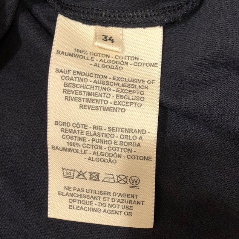 エルメス HERMES Della Cavalleria カットワンピース 4E4530DA ブラック コットン コットン レディース 半袖Ｔシャツ