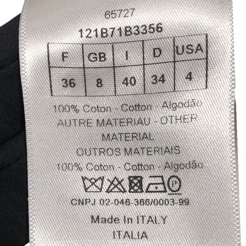 クリスチャン・ディオール Christian Dior レース切替シャツワンピース 121B71B3356 ホワイト コットン コットン レディース ワンピース