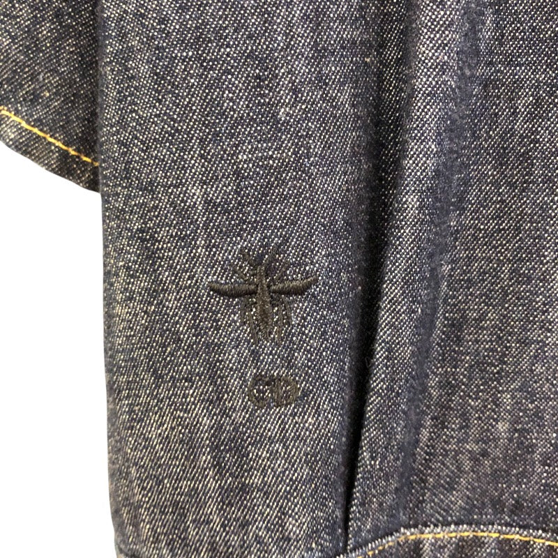 クリスチャン・ディオール Christian Dior デニムシャツワンピース 152R10A3440 インディゴ コットン コットン レディース ワンピース
