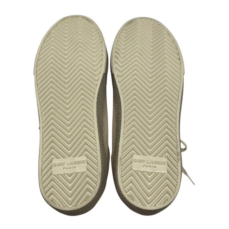 サンローラン SAINT LAURENT コートクラシックスニーカー 610648 アイボリー キャンバス ユニセックス スニーカー